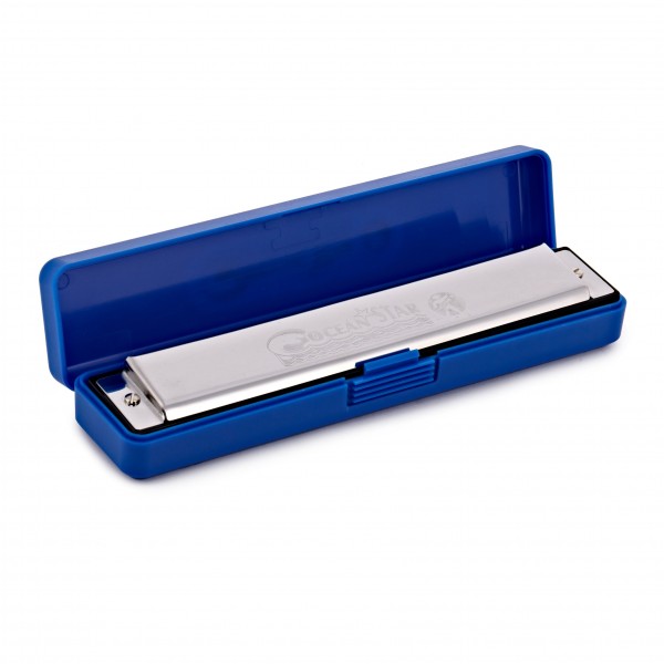 Hohner Ocean Star Tremolo Harmonica, Chrome, C