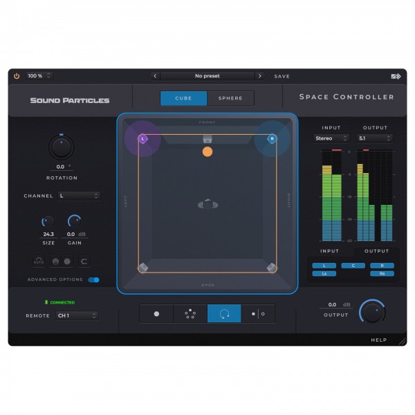 Sound Particles Space Controller Standard Plugin - Screenshot 2
