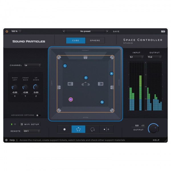Space Controller Studio Panning Plugin - Screenshot