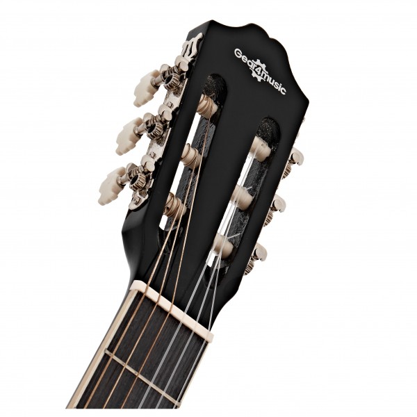 Classical Electro Acoustic Guitar, Black, by Gear4music