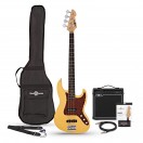 LA II Bass Guitar Ivory, 15W Amp Pack