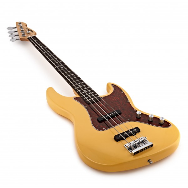 LA II Bass Guitar + Tweed 15W Amp Pack, Ivory