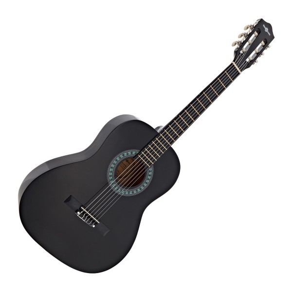 3/4 Classical Guitar, Black, by Gear4music