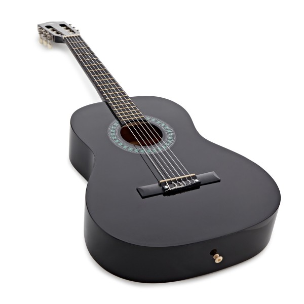 3/4 Classical Guitar, Black, by Gear4music