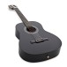 3/4 Classical Guitar, Black, by Gear4music