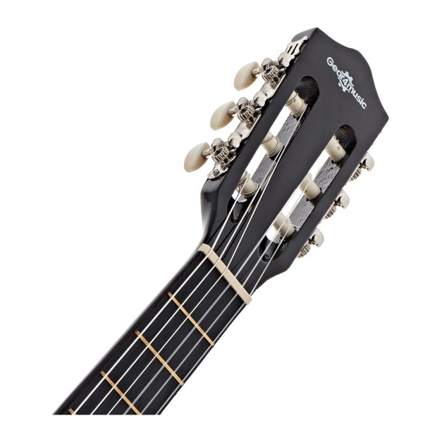 3/4 Classical Guitar, Black, by Gear4music