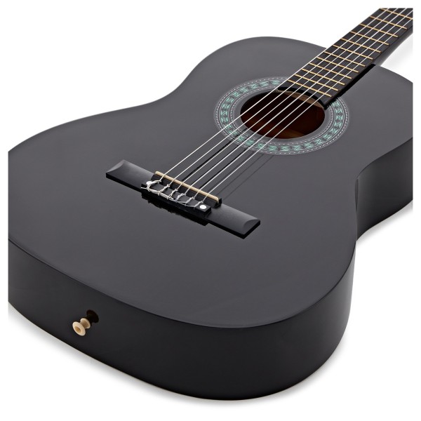 3/4 Classical Guitar, Black, by Gear4music