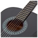 3/4 Classical Guitar, Black, by Gear4music