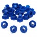 Danmar 20 sztuk nylonowych podkładek do prętów napinających, Blue