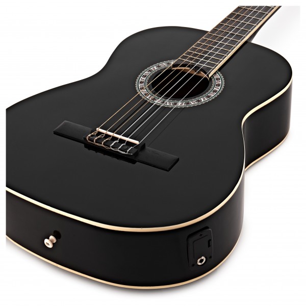Classical Electro Acoustic Guitar Pack, Black, by Gear4music