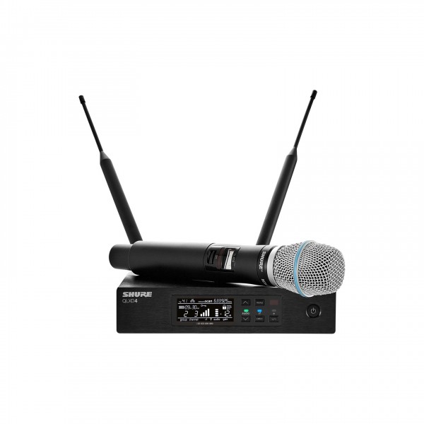 Shure QLXD24UK/B87A-K51 Handheld Wireless Microphone System - full