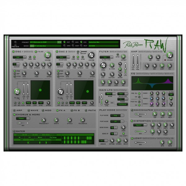 Rob Papen RAW Virtual Synthesizer - FX-A