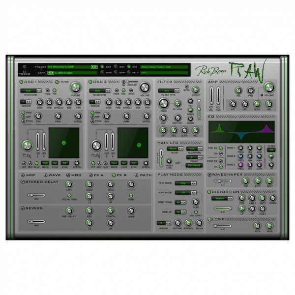 RAW Virtual Synthesizer Plugin- FX-B
