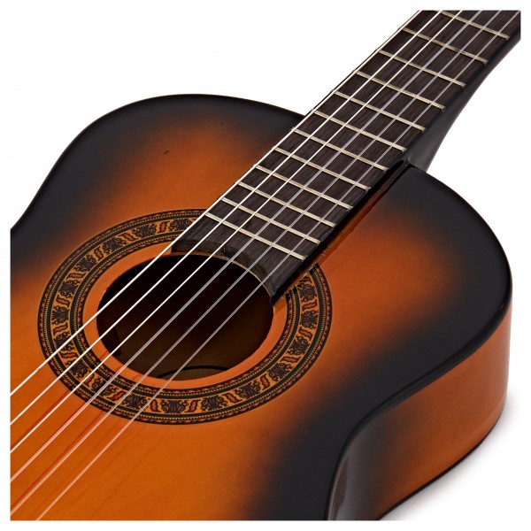 Junior 1/2 Classical Guitar Pack, Sunburst, by Gear4music