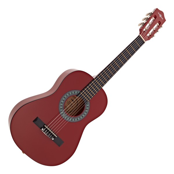 Junior 1/2 Classical Guitar, Red, by Gear4music