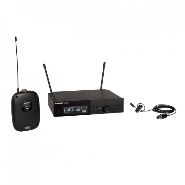 Shure SLXD14E/DL4B-S50 Wireless Lavalier Microphone System - Full System