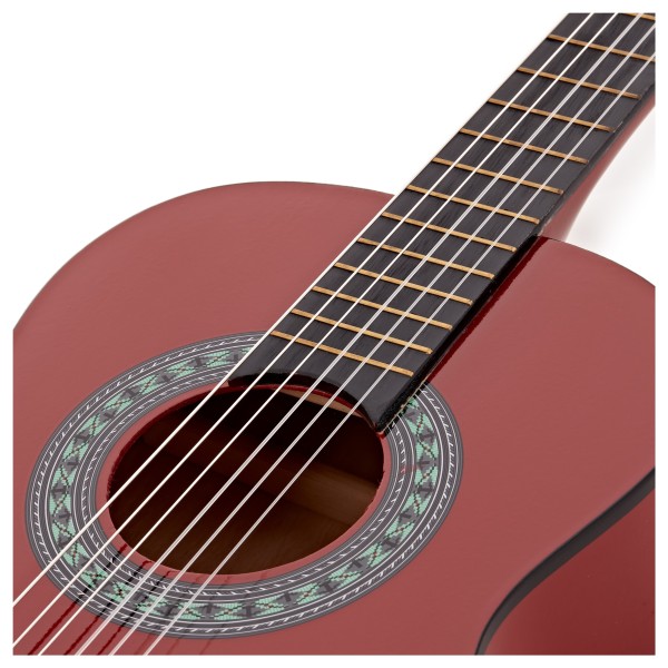 Junior 1/2 Classical Guitar, Red, by Gear4music