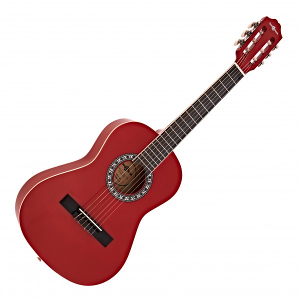 Junior 1/2 Classical Guitar Pack, Red, by Gear4music