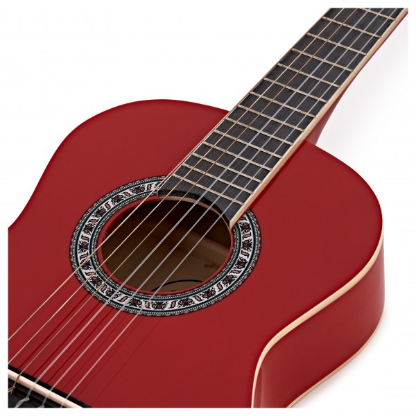Junior 1/2 Classical Guitar Pack, Red, by Gear4music