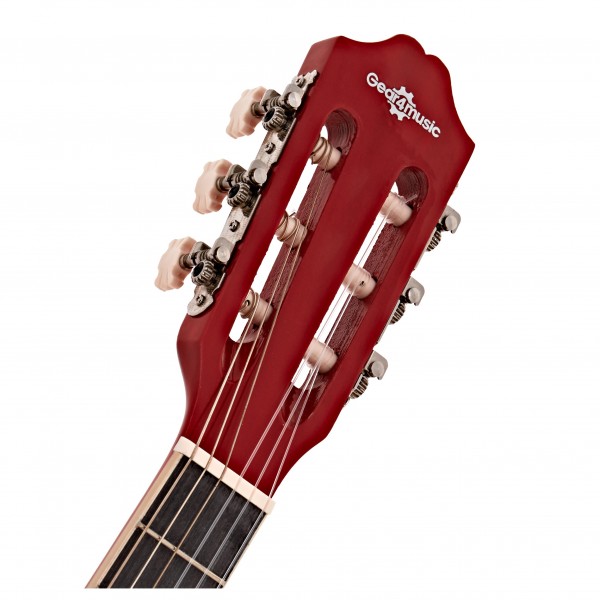 Junior 1/2 Classical Guitar Pack, Red, by Gear4music