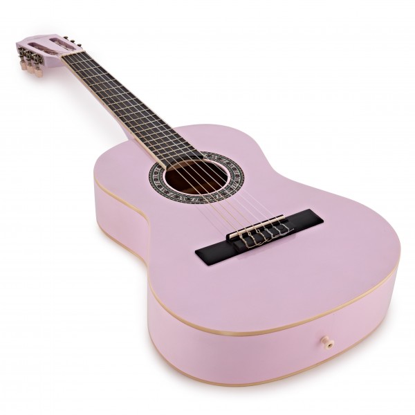 Junior 1/2 Classical Guitar Pack, Pink, by Gear4music