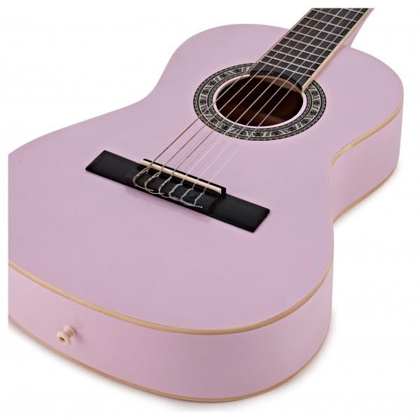 Junior 1/2 Classical Guitar Pack, Pink, by Gear4music