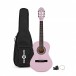 Junior 1/2 Classical Guitar Pack, Pink, by Gear4music