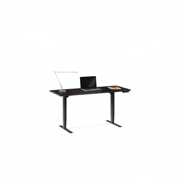Sequel 20 6151 Lift Standing Desk Chocolate Stained Walnut LS 1