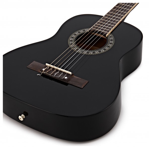 3/4 Classical Guitar Pack, Black, by Gear4music