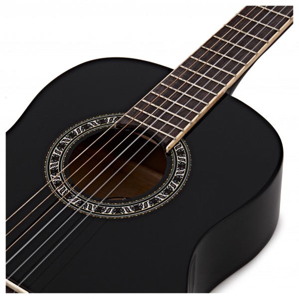 3/4 Classical Guitar Pack, Black, by Gear4music