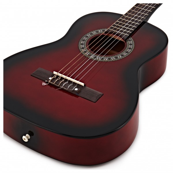 3/4 Classical Guitar Pack, Redburst, by Gear4music