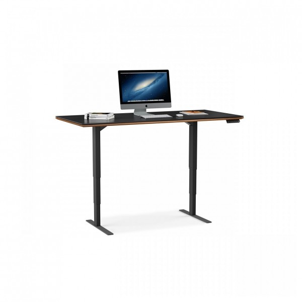 BDI Sequel 20 6152 Lift Standing Desk Natural Walnut LS 4