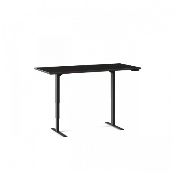 Sequel 20 6152 Lift Standing Desk Charcoal Stained Ash Tall