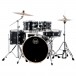 Mapex Venus 20'' 5pc Drum Kit, Black Galaxy Sparkle - Second Angle