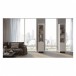 Linea 5801 Satin White Single Width Bookshelf Unit