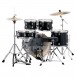 Mapex Venus 20'' 5pc Drum Kit, Black Galaxy Sparkle - Behind Kit