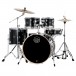 Mapex Venus 22'' 5pc Drum Kit, Black Galaxy Sparkle - Front Angle