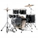 Mapex Venus 22'' 5pc Drum Kit, Black Galaxy Sparkle - Behind Kit