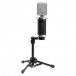 IMG Stageline HOMEX-1 USB Diaphragm Condenser Microphone - on stand