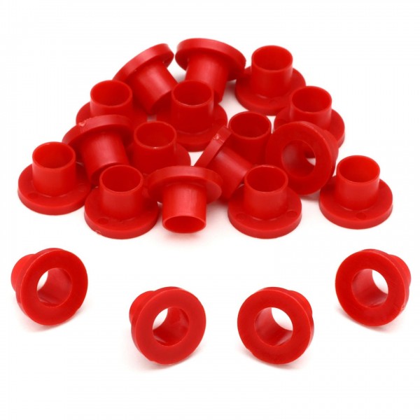 Danmar 20 Pack Nylon Tension Rod Washers, Red
