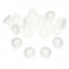 Nylonové podložky s napínacími tyčami Danmar 20 Pack, biele