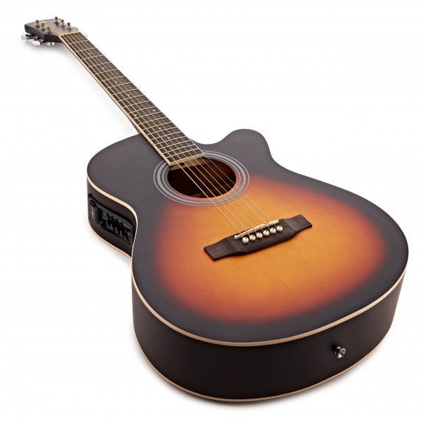 Single Cutaway Electro Acoustic Guitar, by Gear4music, Sunburst