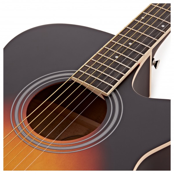 Single Cutaway Electro Acoustic Guitar, by Gear4music, Sunburst