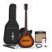 Single Cutaway Electro Acoustic Guitar Sunburst, 15W Acoustic Amp & Accessory Pack