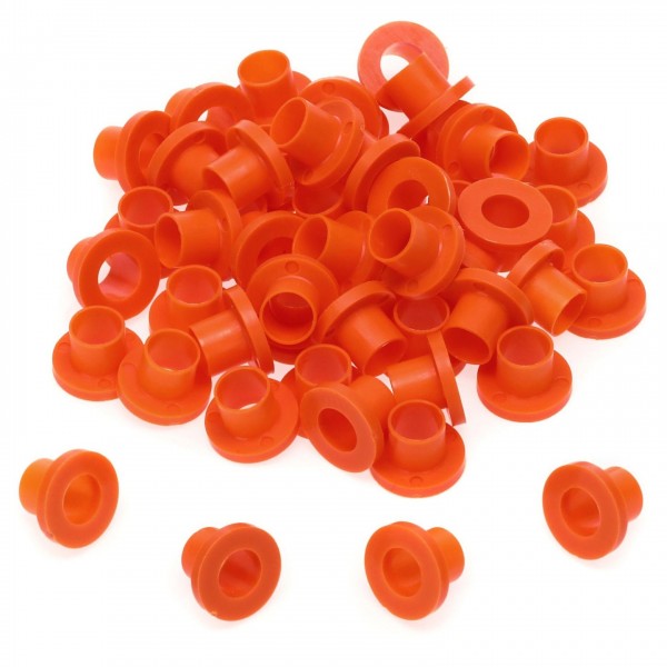 Danmar 50 Pack Nylon Tension Rod Washers, Orange