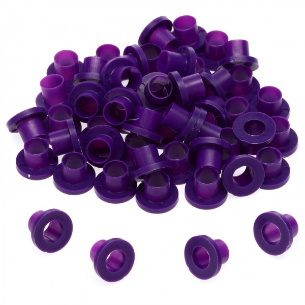 Danmar 50 Pack Nylon Tension Rod Washers, Purple