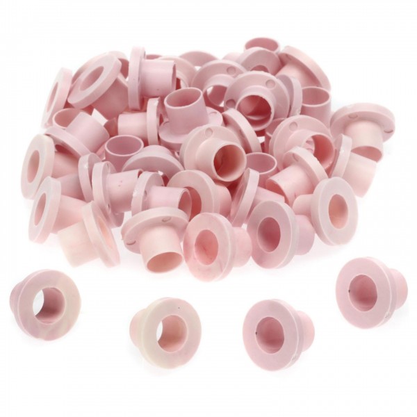 Danmar 50 Pack Nylon Tension Rod Washers, Pink