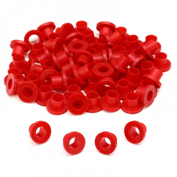 Danmar 50 Pack Nylon Tension Rod Washers, Red