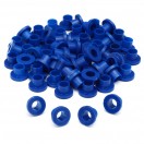 Danmar 100 Pack Nylon Tension Rod Washers, Blue