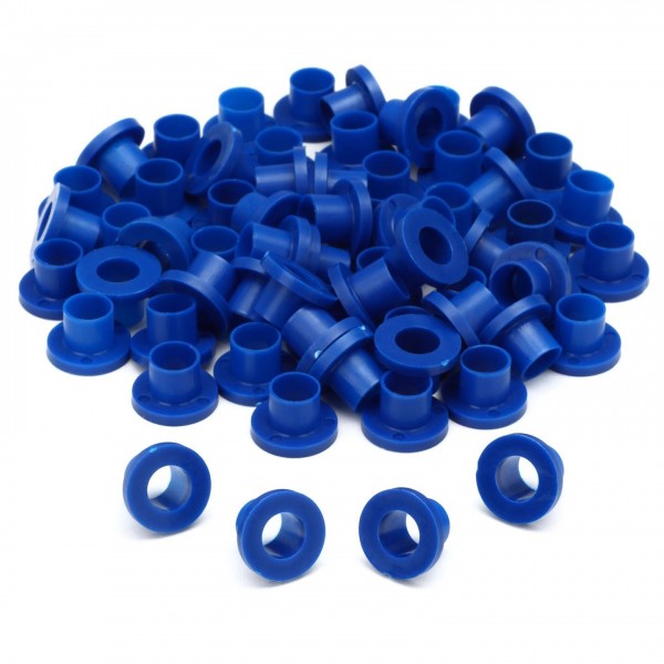 Danmar 100 Pack Nylon Tension Rod Washers, Blue